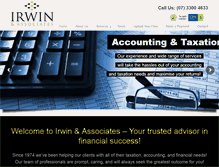 Tablet Screenshot of irwins.com.au